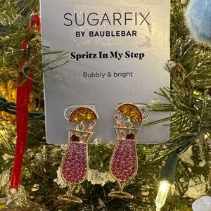 Sugarfix by BaubleBar Pink Cocktail Bubbly and Bright Dangle Earrings